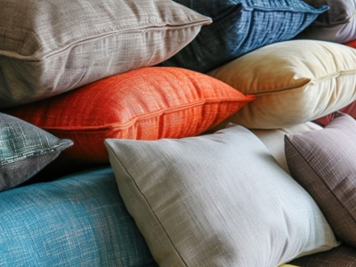 Coussin sur mesure : Choisir le tissu et la garniture pour un confort optimal